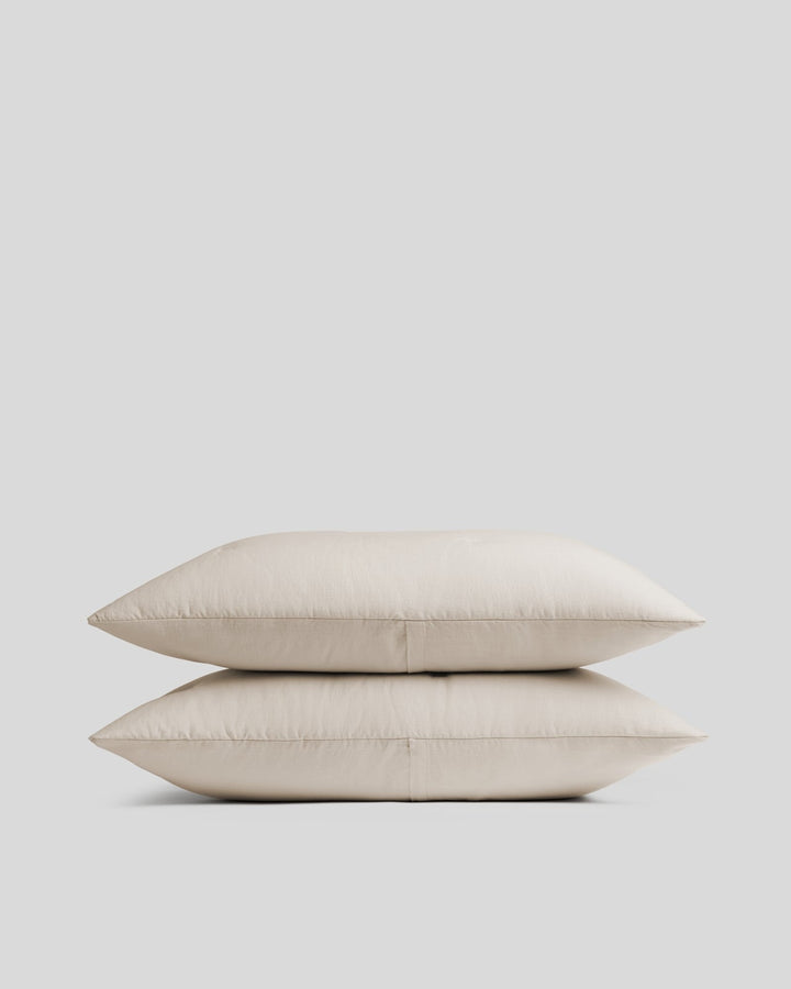 Soft Cotton Quilted Sham Set - FINAL SALE (BONE)